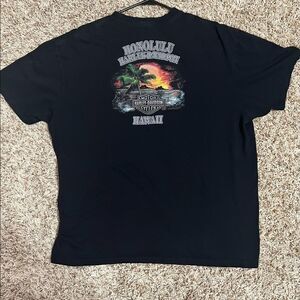 🔥Harley Davidson Pocket Tee Honolulu Hawaii -Amazing Graphics - not Vintage AOP